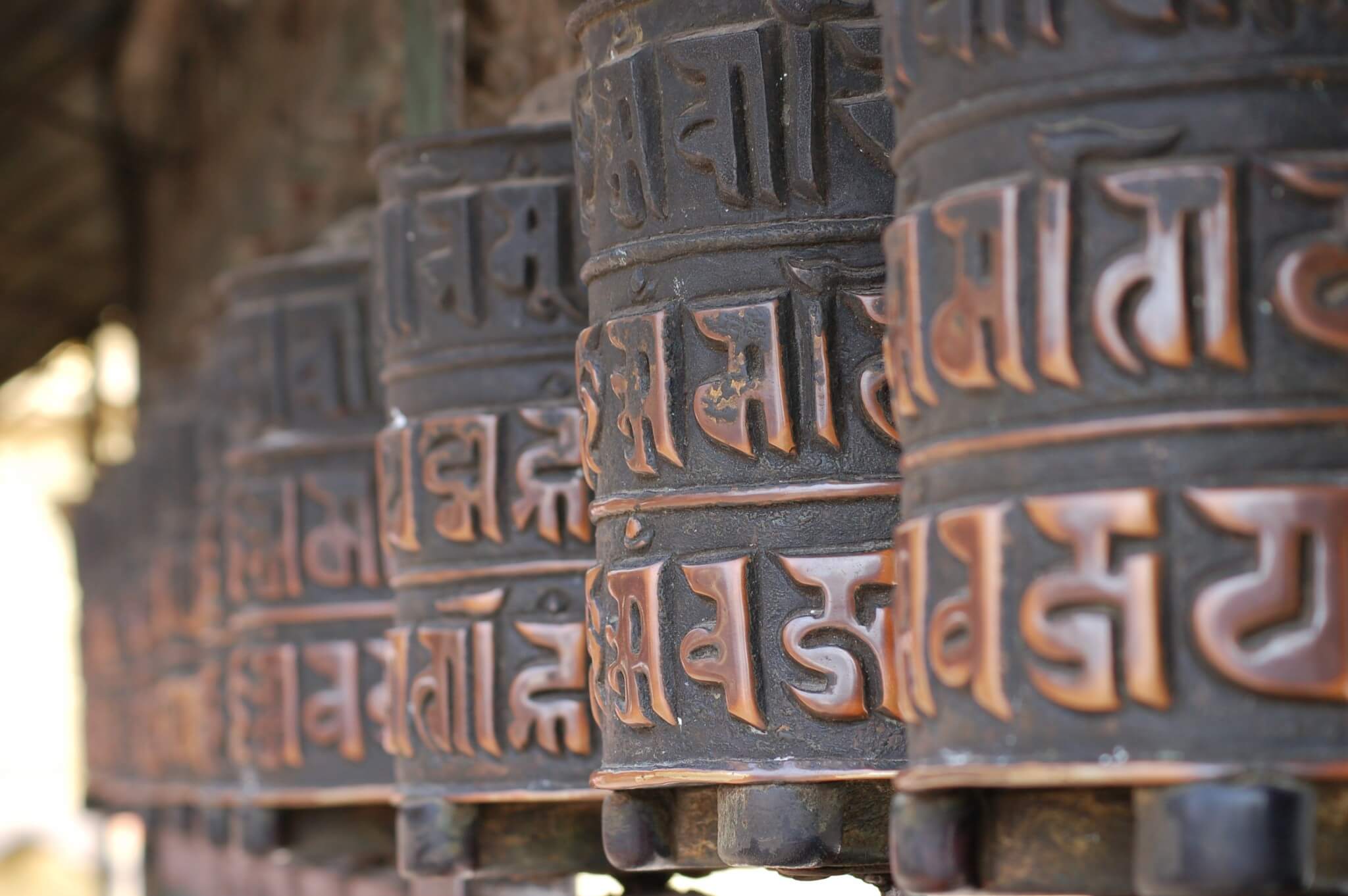 Nepal Ruedas de oración en Katmandú