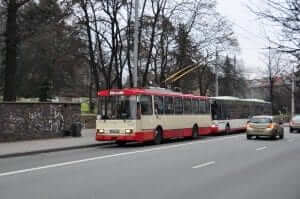 Trolebus en Vilnius