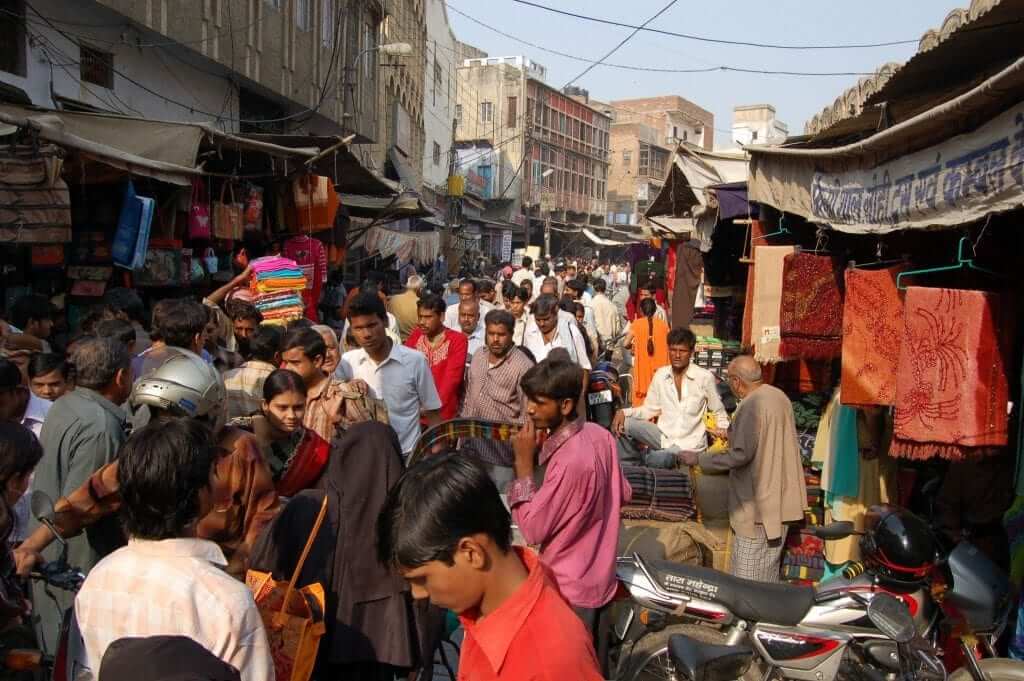 Agra Barrio musulmán de Agra