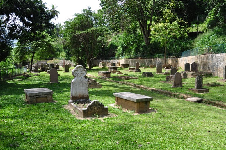 Cementerio en Kandy, Sri Lanka