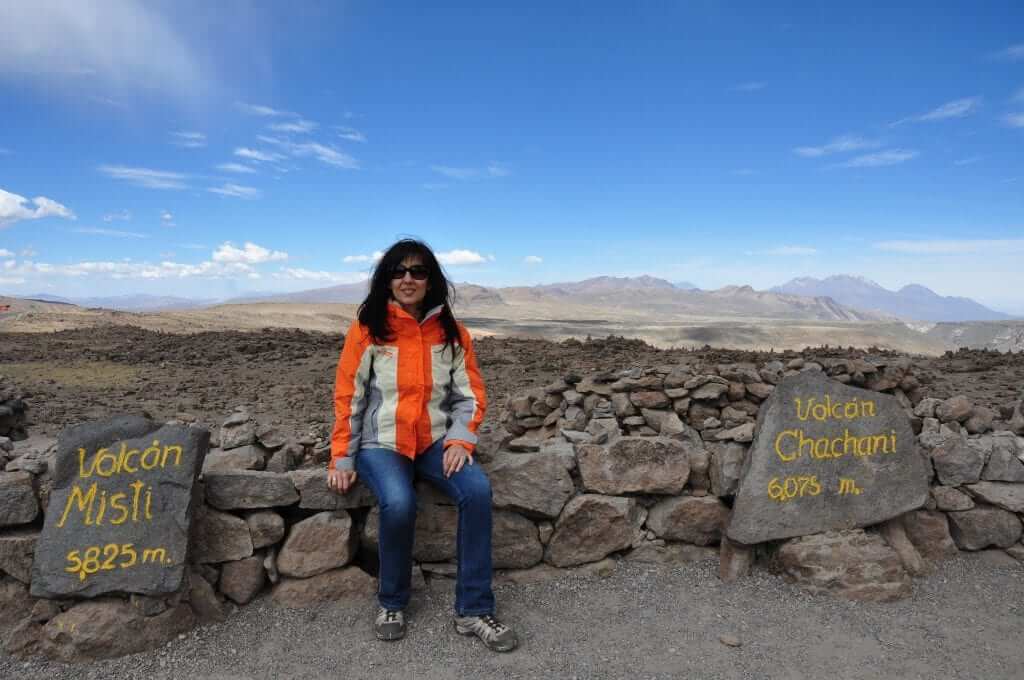 Cañón del Colca, parada en el mirador de los volcanes