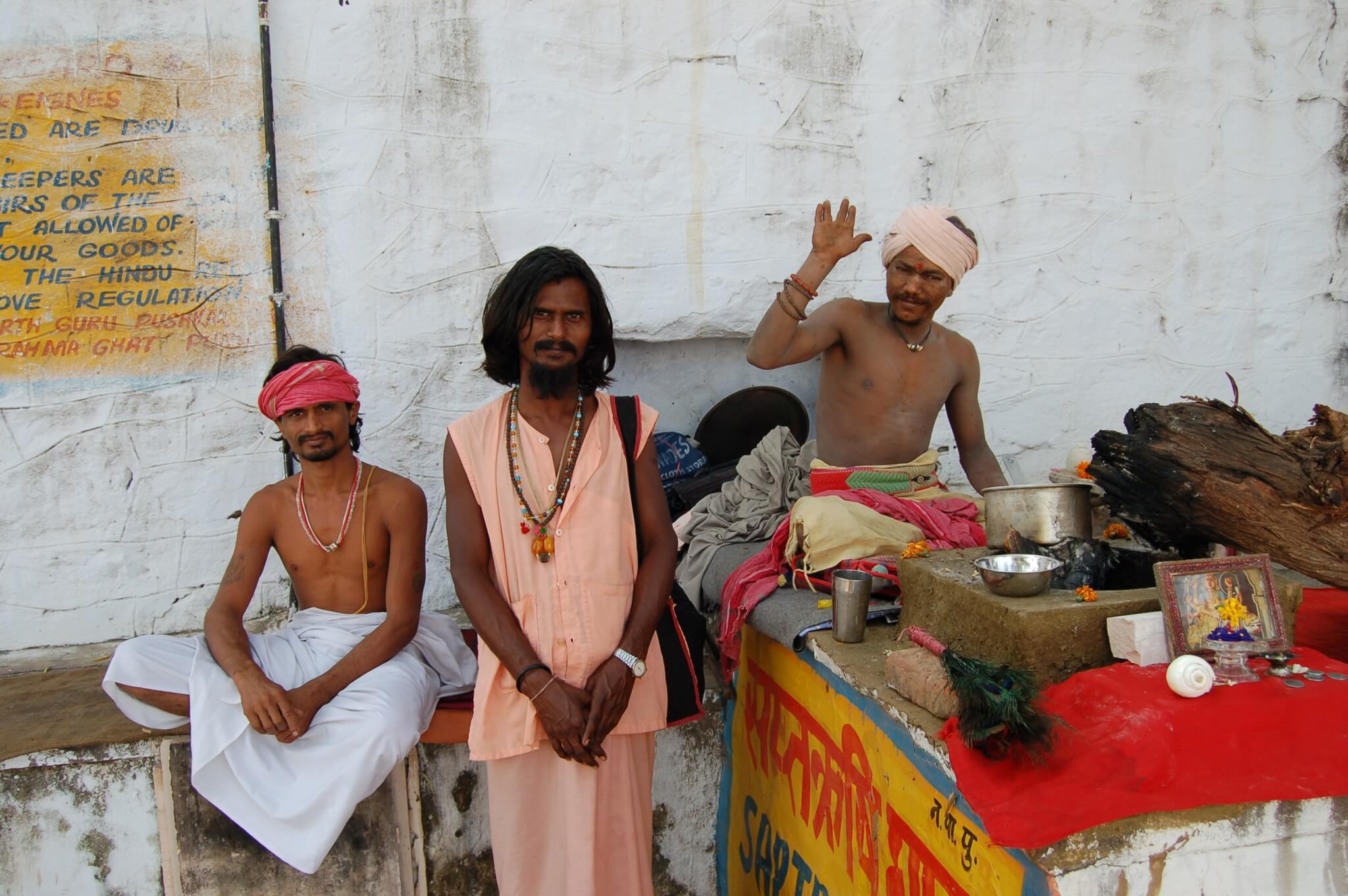 Pushkar, sadhus