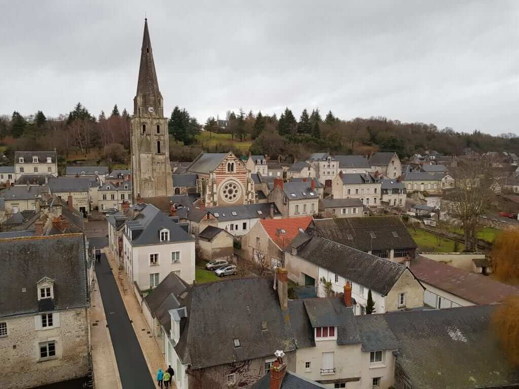 ruta por los castillos del Loira vista desde el castillo de Langeais