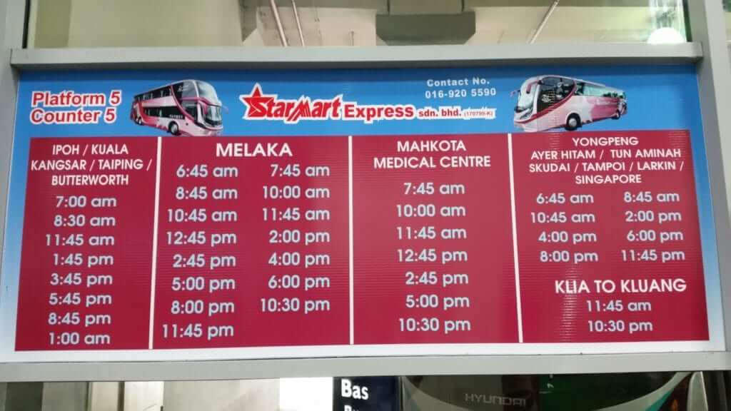 como ir de kuala lumpur a malaca