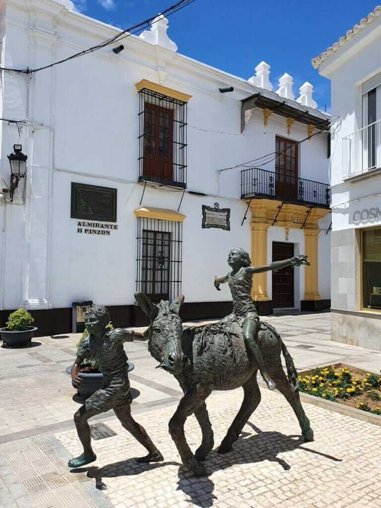 Moguer esculturas de Platero